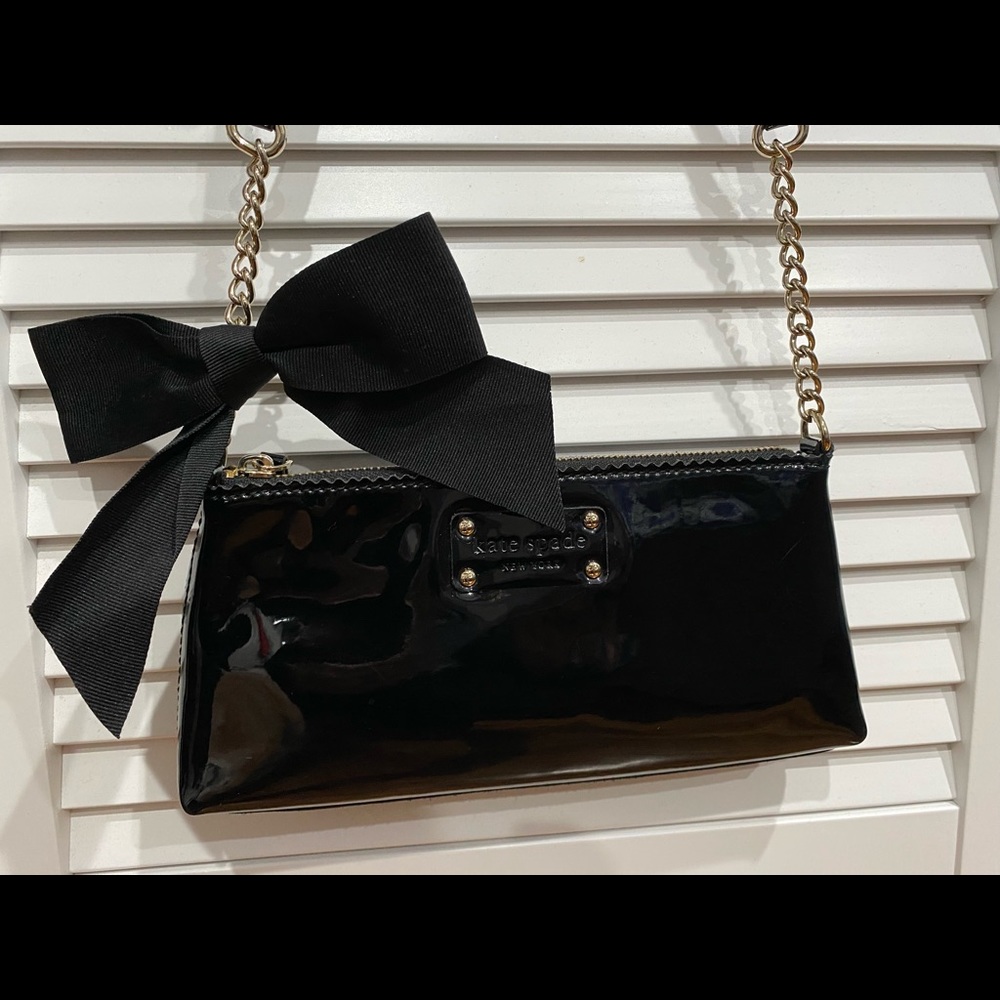 Kate Spade Black Patent Leather Crossbody